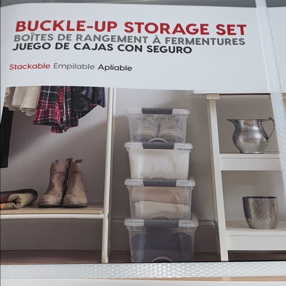 Iris Buckle-up Storage Set, 4-Pack, 12.9 Qt Each - Picture 8 of 12